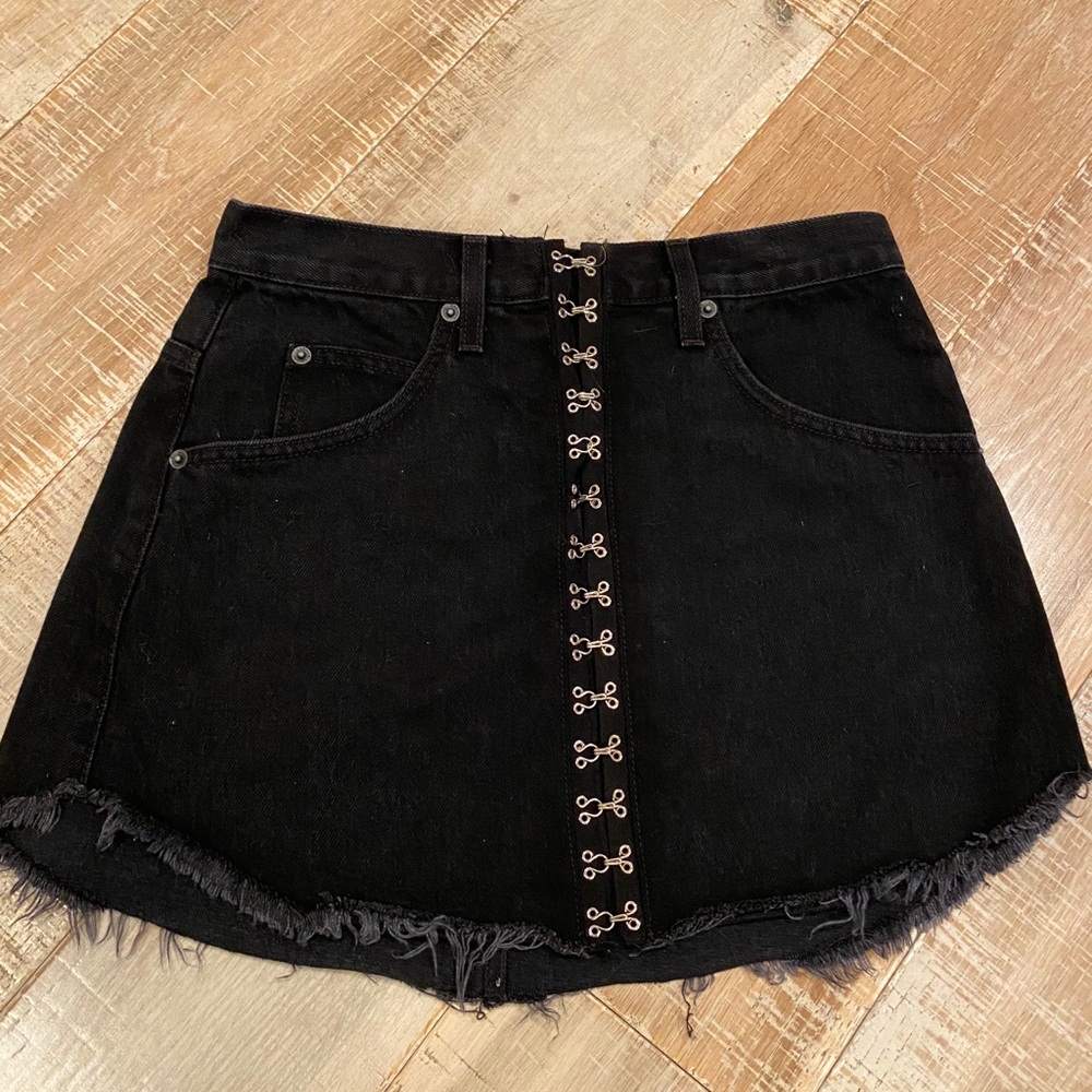 ⛓LF CARMAR black denim mini skirt⛓